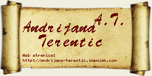 Andrijana Terentić vizit kartica